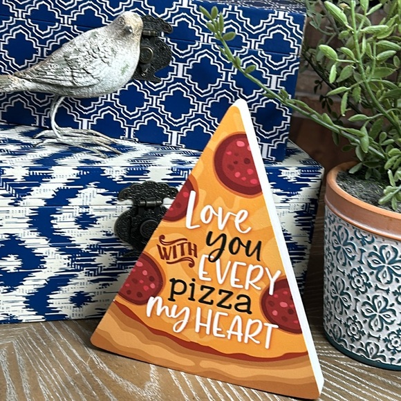 NEW! 🍕Large Pepperoni Pizza Slice Wood Sign - Picture 3 of 7